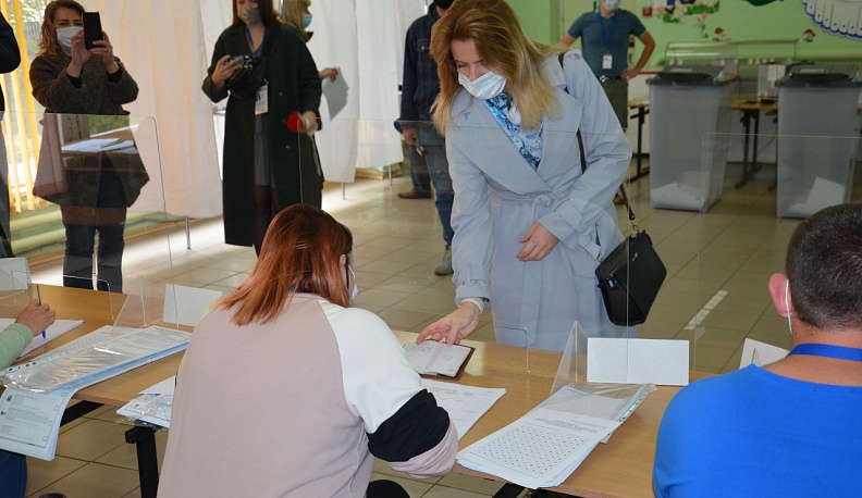 Ольга Коробова проголосовала на выборах в Госдуму