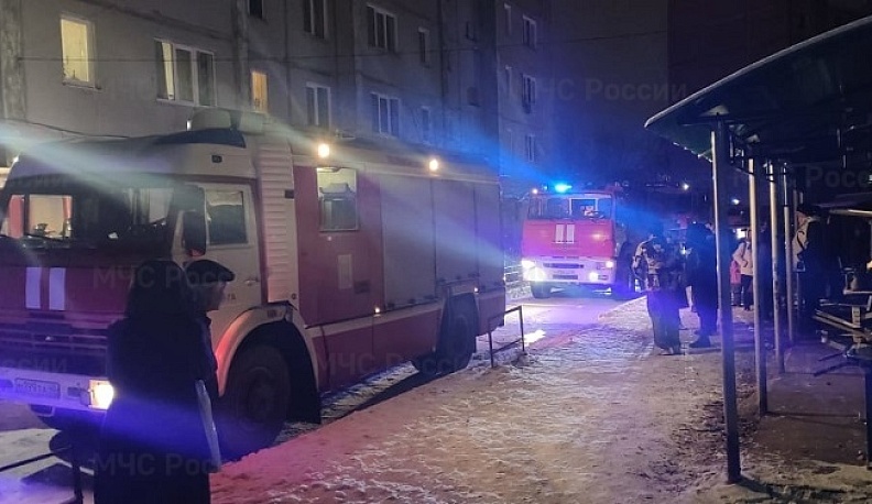 В Калуге загорелась квартира