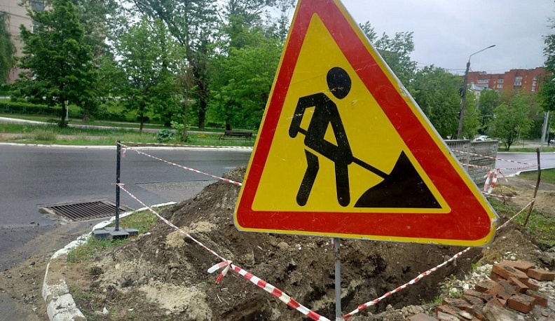 Ещё одну калужскую улицу перекроют из-за ремонта теплосетей