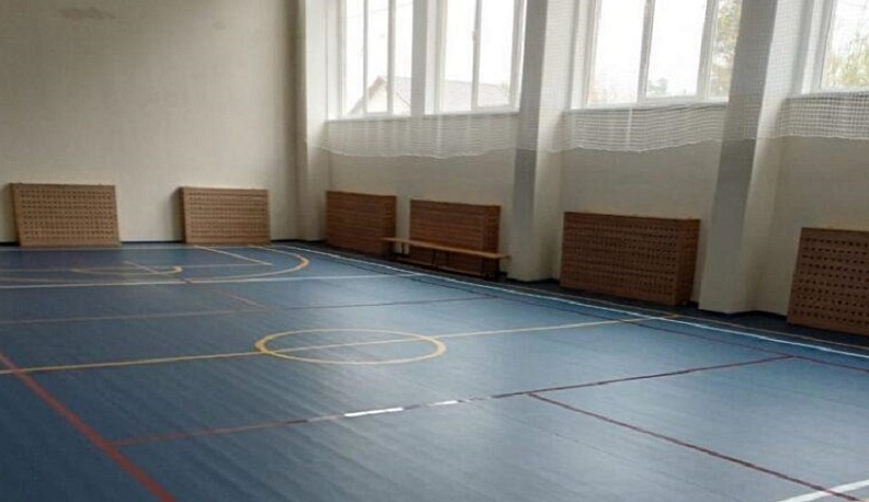 Спортзал Рылякской школы отремонтирован в рамках нацпроекта