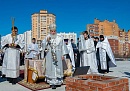 В Калуге освятили место под строительство храма Всемилостивого Спаса