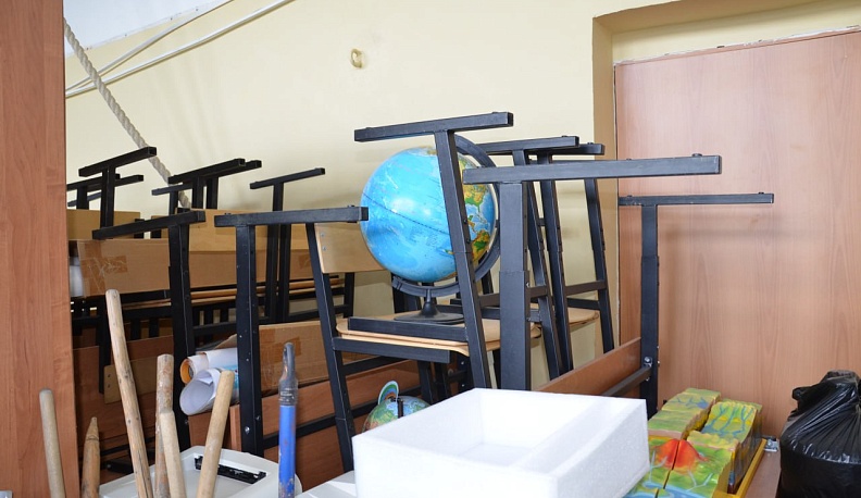 В сельской школе Медынского района проводится капитальный ремонт