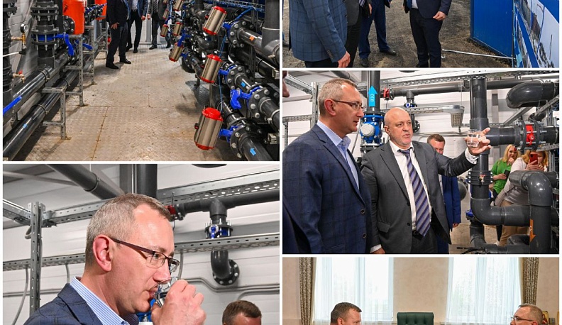 Владислав Шапша проверил работу нового ферзиковского водозаборного узла