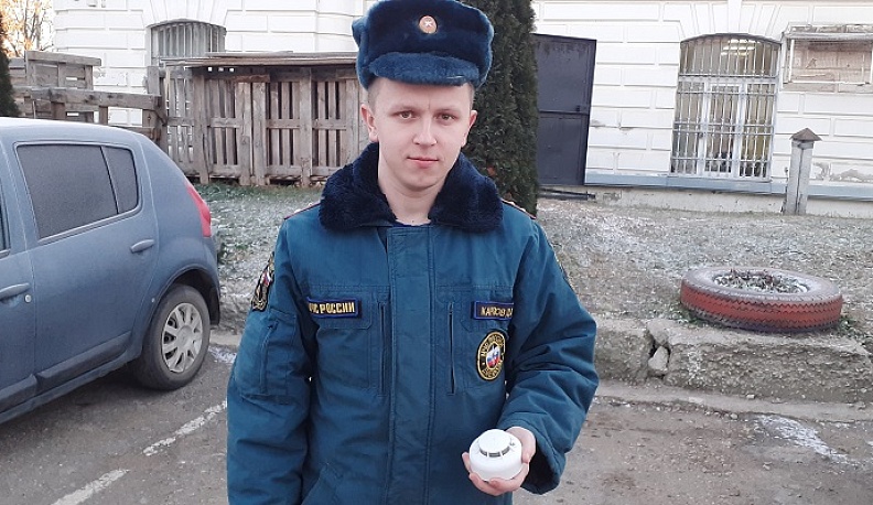 В Тарусу поступили автономные пожарные извещатели