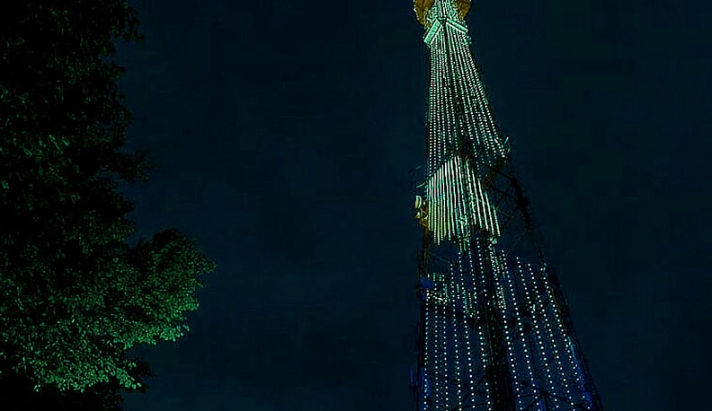 Калужскую телевышку подсветят зеленым