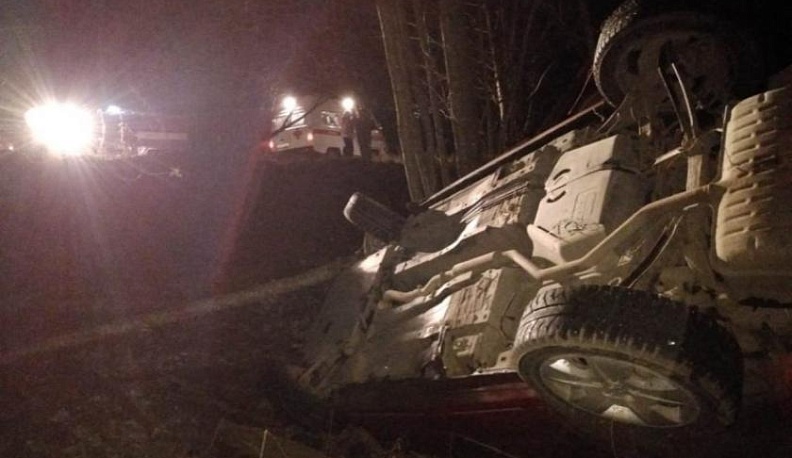 В Калужской области перевернулся "Додж"