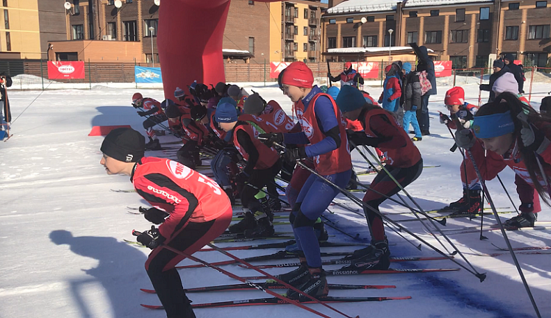 В Обнинске прошли соревнования по лыжным гонкам среди детей и взрослых