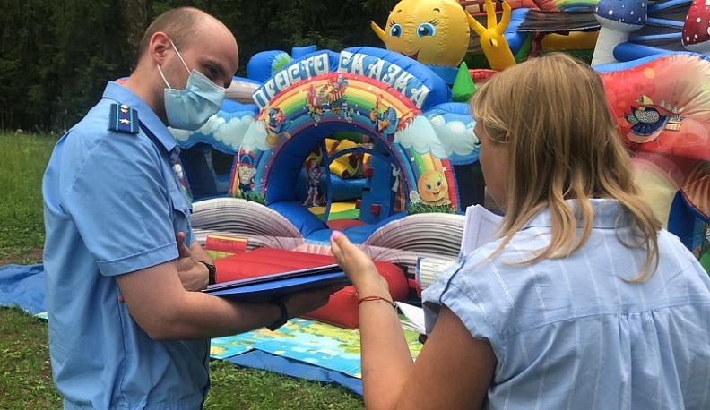 В Жуковском районе огородили батут после вмешательства прокуратуры