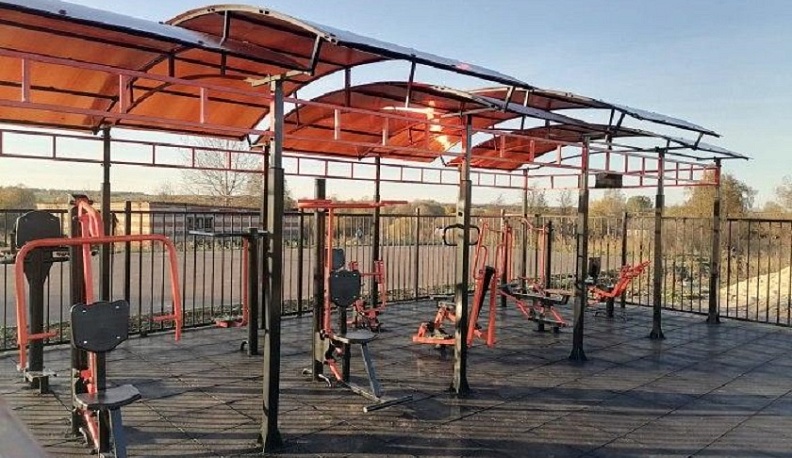 В рамках инициативного бюджетирования в селе под Бабынино появилась спортплощадка 