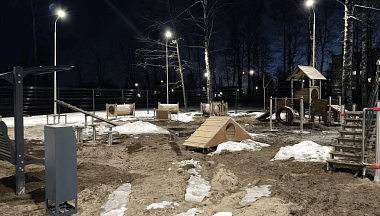 В Сухиничах открылась новая площадка для выгула собак