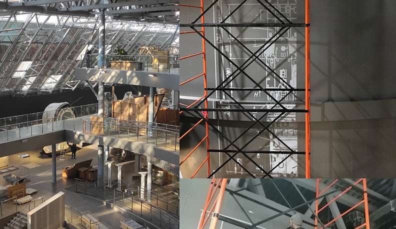 В калужском музее истории космонавтики декорируют стены