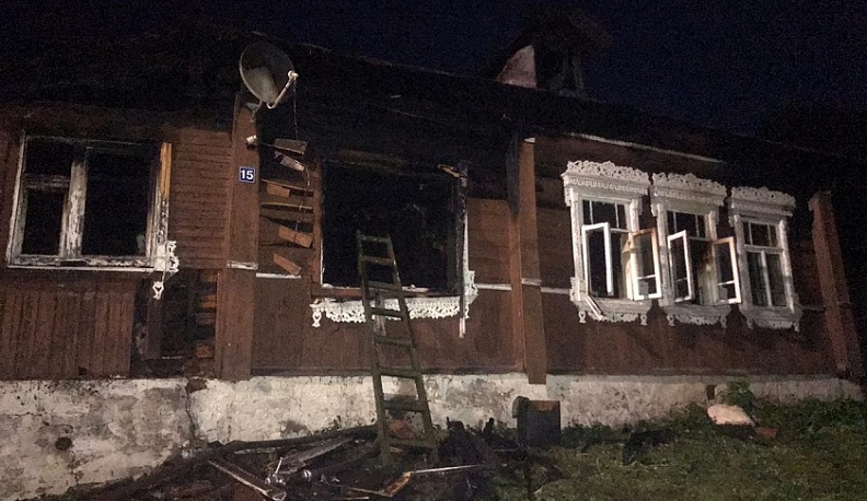 В Калужской области сгорел мужчина