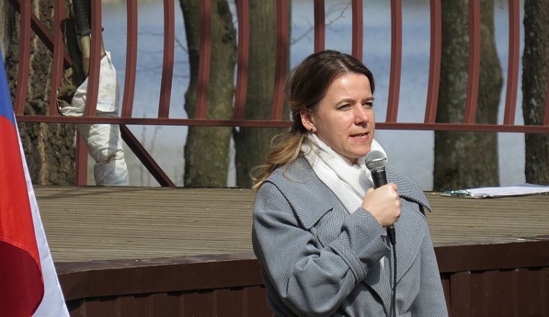 Ольга Коробова приняла участие в открытии военно-спортивной игры «Зарница»