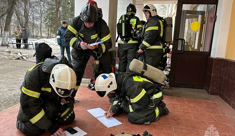 В Городском досуговом центре Калуги прошло пожарно-тактическое учение