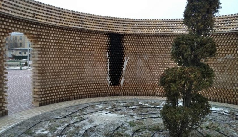 Ротонду в парке восстановят после пожара