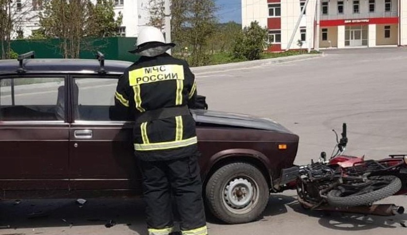 В Козельском районе сбили водителя мопеда