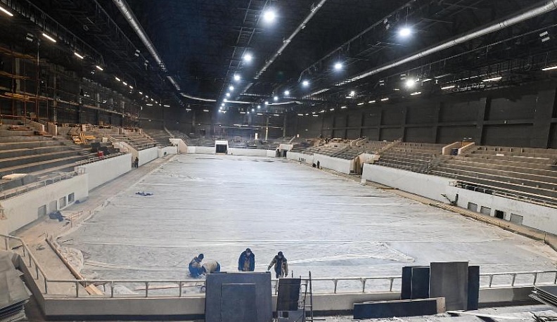 В начале февраля во Дворце спорта в Калуге зальют каток