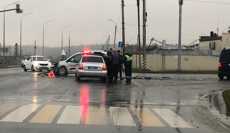 Около Обнинска столкнулись две иномарки