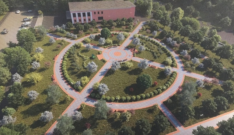 В Обнинске продолжается реконструкция сквера на улице Шацкого