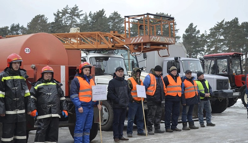 В Жуковском районе прошла проверка спецтехники для ликвидации чрезвычайных ситуаций