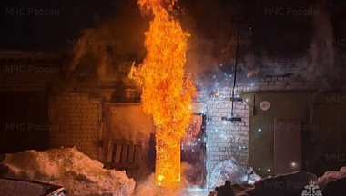 В одном из гаражей в Калуге произошел пожар