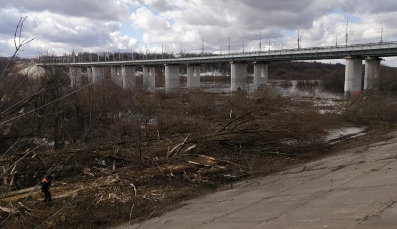 На расчистку набережной Оки в Калуге выйдут 300 водоканальцев