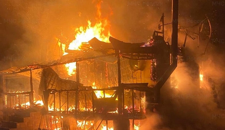  В Малоярославецком районе дотла сгорел дачный дом