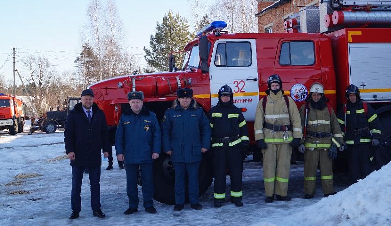В Думиничском районе проверили готовность районного звена к пожароопасному периоду