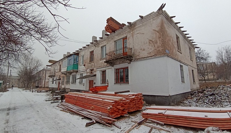 Калужские строители помогают восстанавливать дома Первомайска