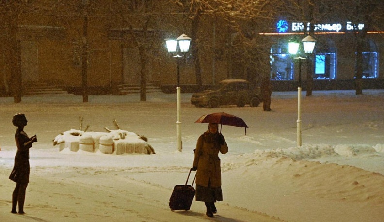 Завтра в Калужской области ожидается сильный снег с заносами
