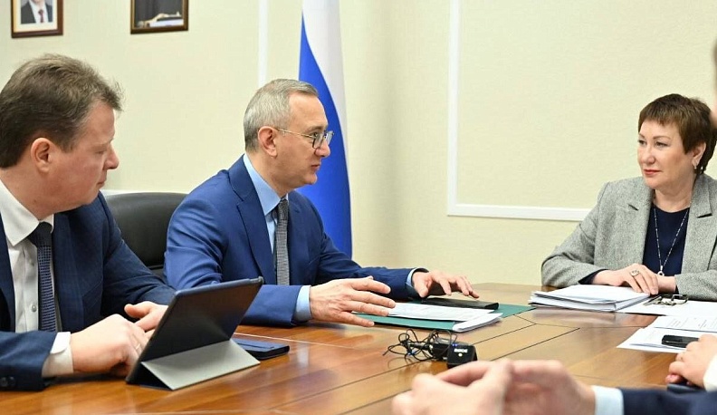 Владислав Шапша провел рабочую встречу с председателем Комитета Совета Федерации по соцполитике Еленой Перминовой