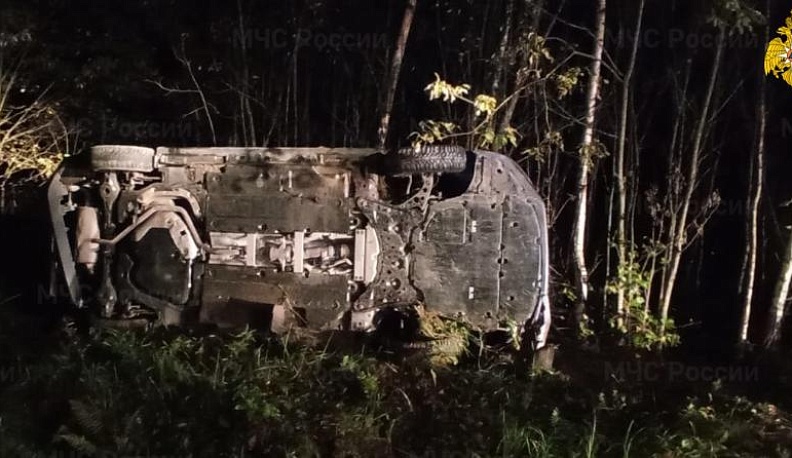 В Калужской области погиб 34-летний водитель в перевернувшейся Тойоте