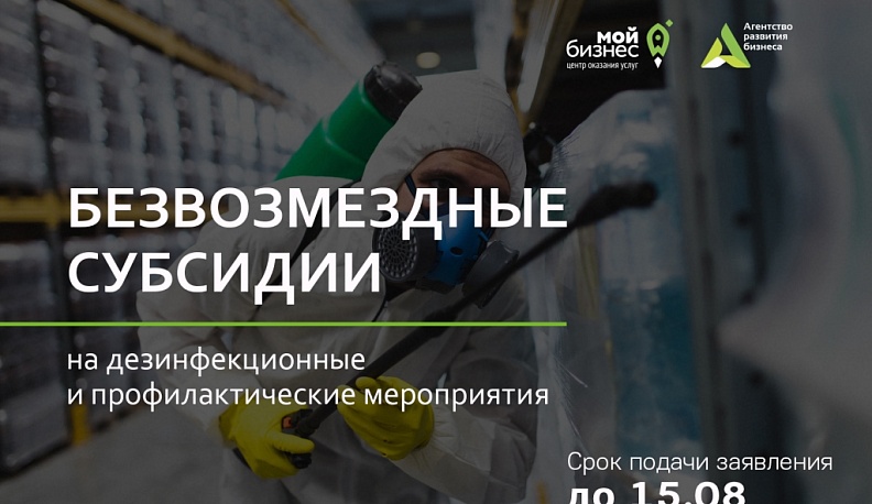 Калужские предприниматели еще могут успеть получить субсидию на дезинфекцию