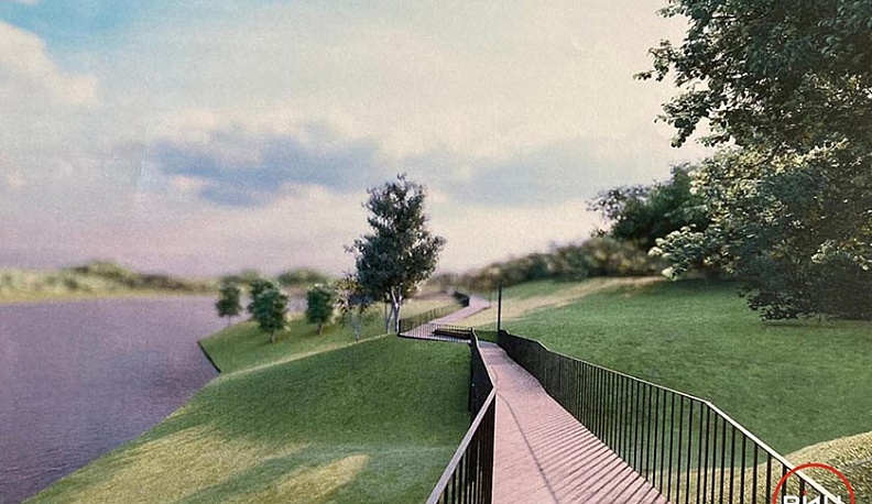 В Балабанове начали обустраивать набережную Страдаловки