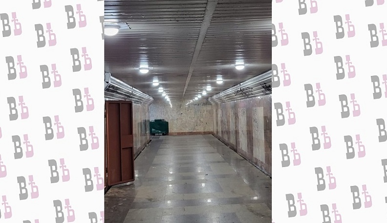 В Калуге отремонтировали освещение в подземном переходе на улице Гагарина