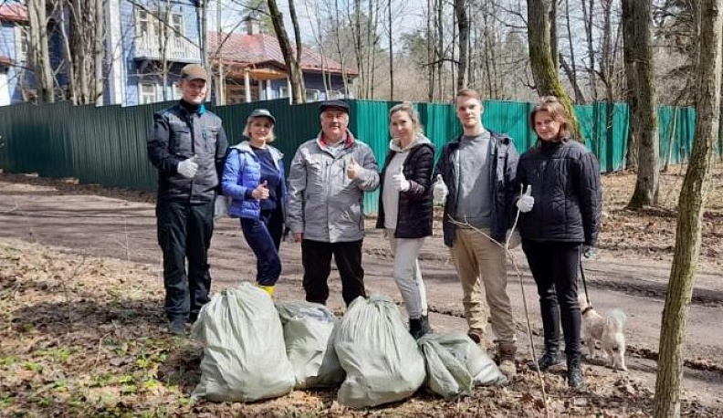 В Обнинске провели субботник на памятнике природы «Дача Бугры»
