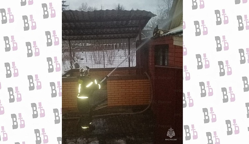 Баня сгорела в одном из районных центров Калужской области