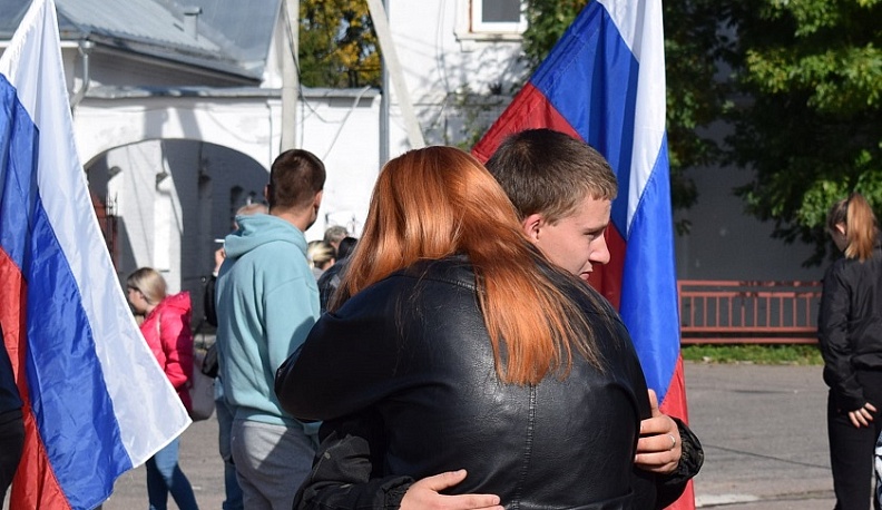 Тарусский район проводил своих защитников на борьбу с нацистами