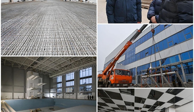 Владислав Шапша провел инспекцию строительства Дворца спорта