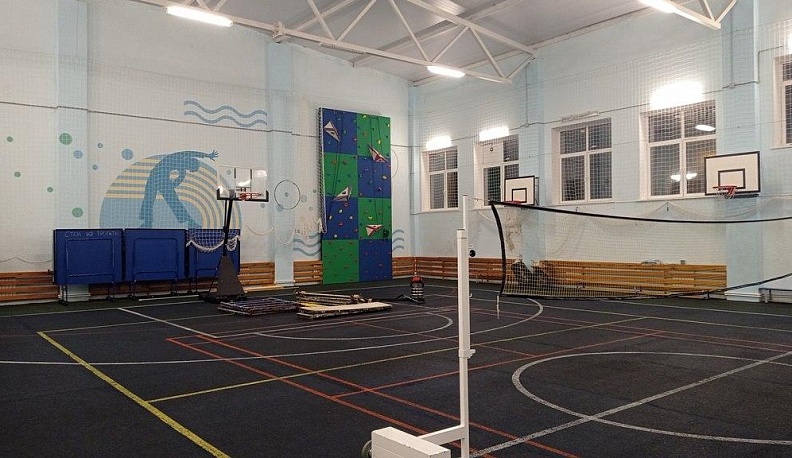 По программе инициатив в Кременской школе появился скалодром