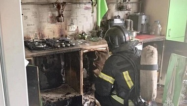 В Людинове пожарные ликвидировали возгорание