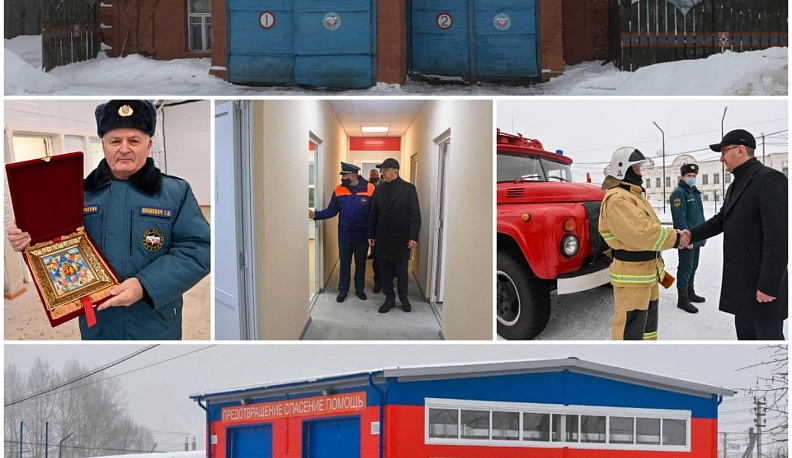 Владислав Шапша рассказал о посещении пожарной части в Мятлеве