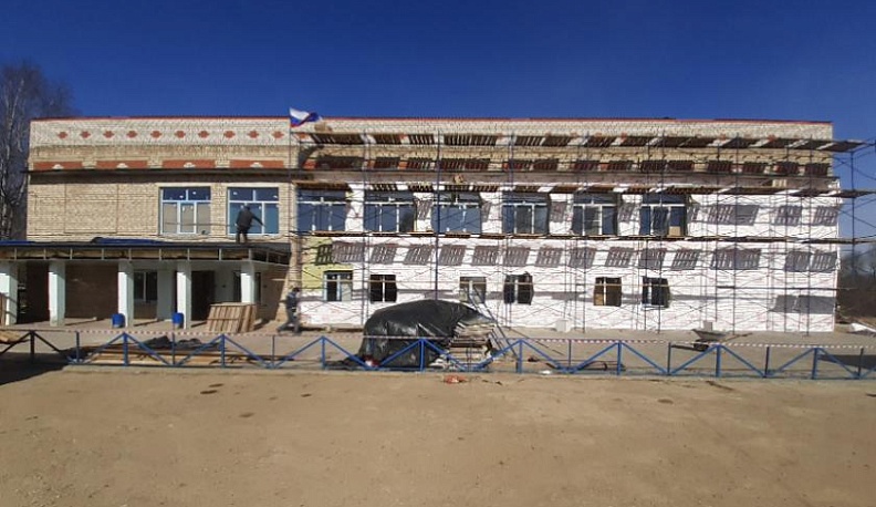 В Мосальском районе проводится капитальный ремонт Людковского сельского дома культуры