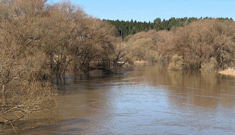В Обнинске начал падать уровень воды