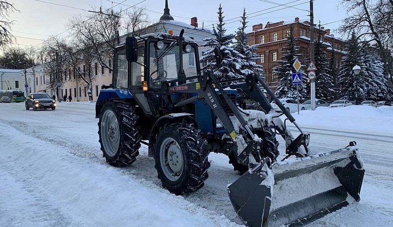 В Калуге снегоуборочную технику можно отследить на специальной карте
