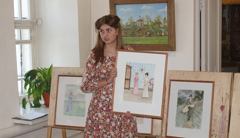 В Козельске представили дипломные работы юные художники студии имени игумена Илариона