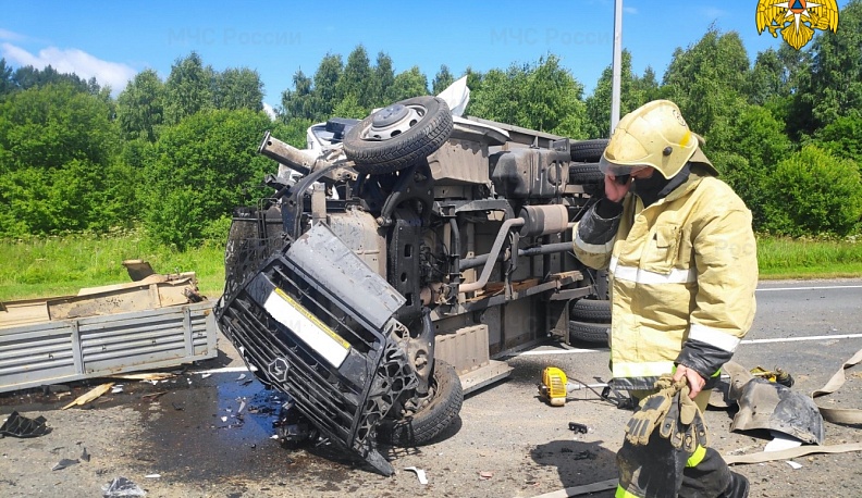 В Калужской области произошло тройное ДТП