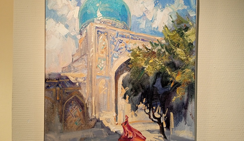 Российские художники представляют свои картины об Узбекистане