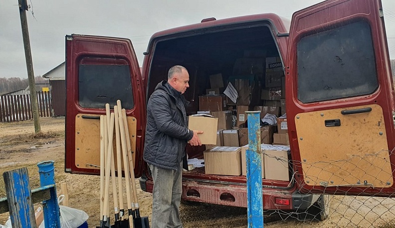 Из Износковского района в зону СВО отправлена очередная партия гумпомощи