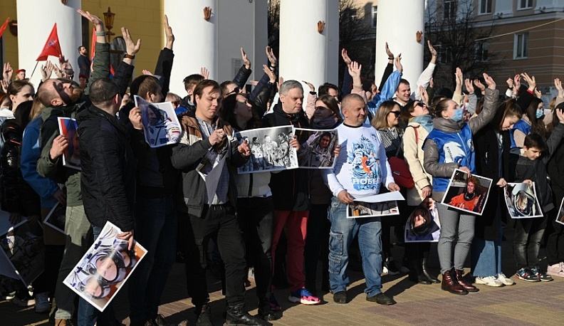 Гагаринскую фразу "Поехали"  составили на флешмобе в Калуге